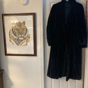 Reversible Women Full Length Mink/Leather Coat